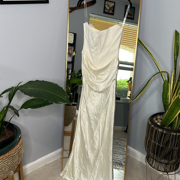 HOUSE OF CB 'Persephone' Ivory Strapless Corset Dress NWOT - Picture 6 of 10